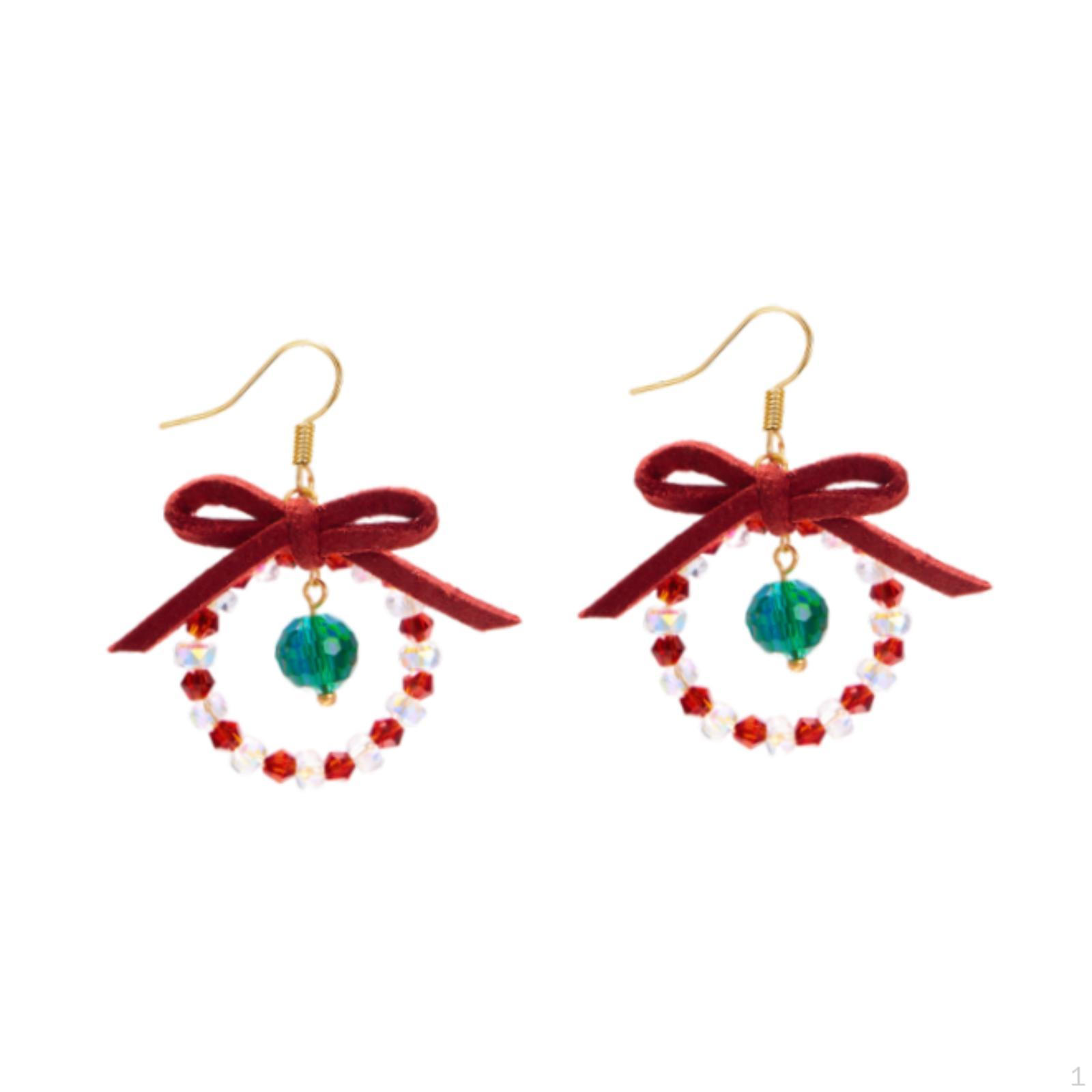 

Christmas Earrings Dangle for Valentines Day Daily Wear Festival Style E