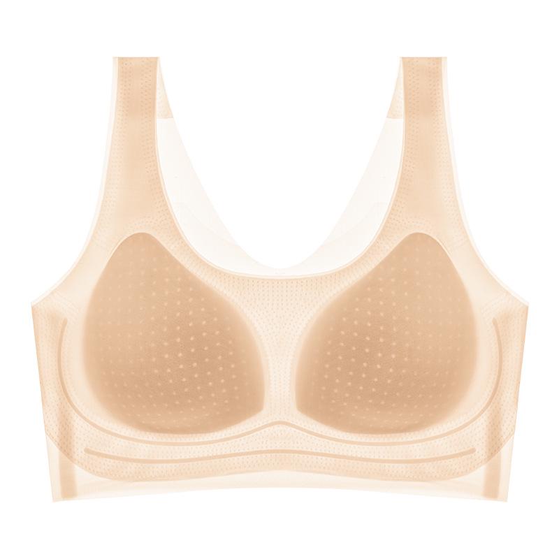 Women s Wireless Seamless Push-Up Bra – Breathable, Lightweight, Invisible Fit with Beautiful Back Design
