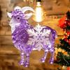 Acrylic Goat Pendant with Snowflake Goat Car Ornament Goat Hanging Ornament  Christmas Tree Decor