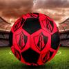 SIZE 5 Atlas Football Club Soccer Ball Colorful All Ages Machine Stitched PVC Competition Ready Durable High-Bounce