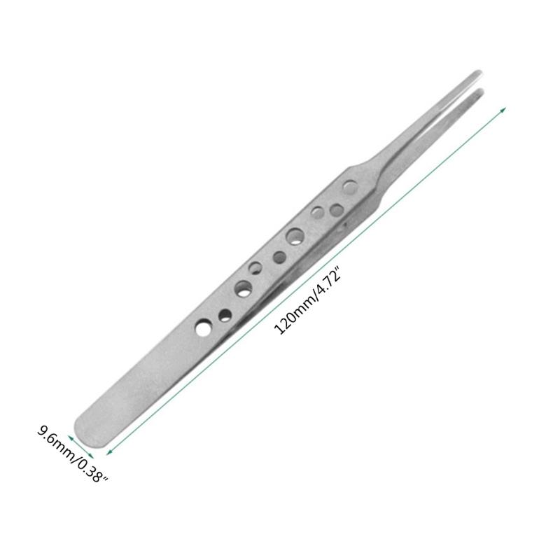 5Pcs Electronics Industrial Tweezers Anti-static ESD Curved Straight Tip Precision Stainless Steel Forceps Phone Repair