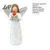Artistic Bookshelf Accent Red Bird Angel Figurine Resin Winged Holding Statue for Pastoral Home Decoration Bereavement Remembrance Sympathy Memorial
