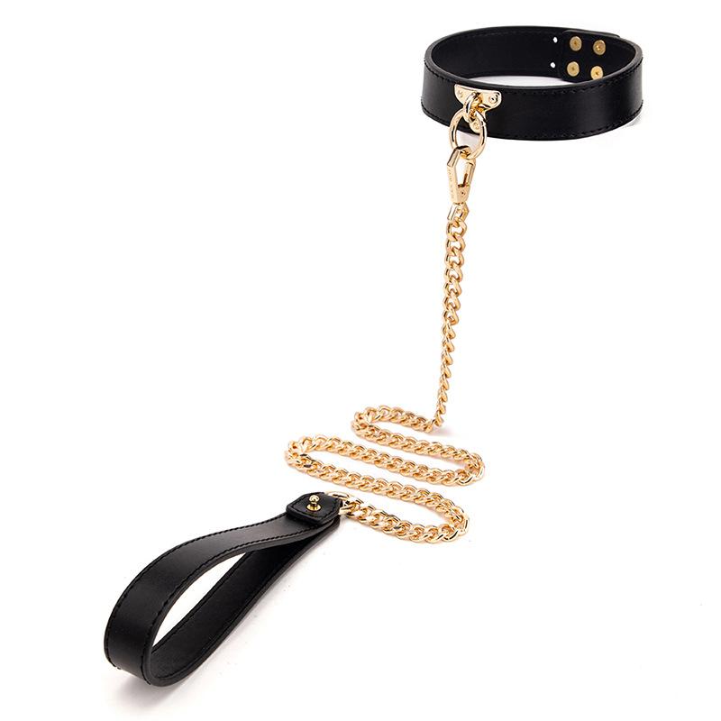 High-End Sm Props Erotic Traction Collar Female Slave Tempering Bondage Torture Equipment Erotic Products