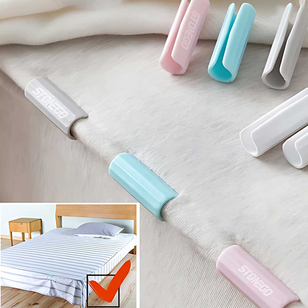 10pcs Slip Resistant Clothes Pegs Clamp Gripper Fastener Holder for Mattress Home Living Kitchen Sealing Accessories