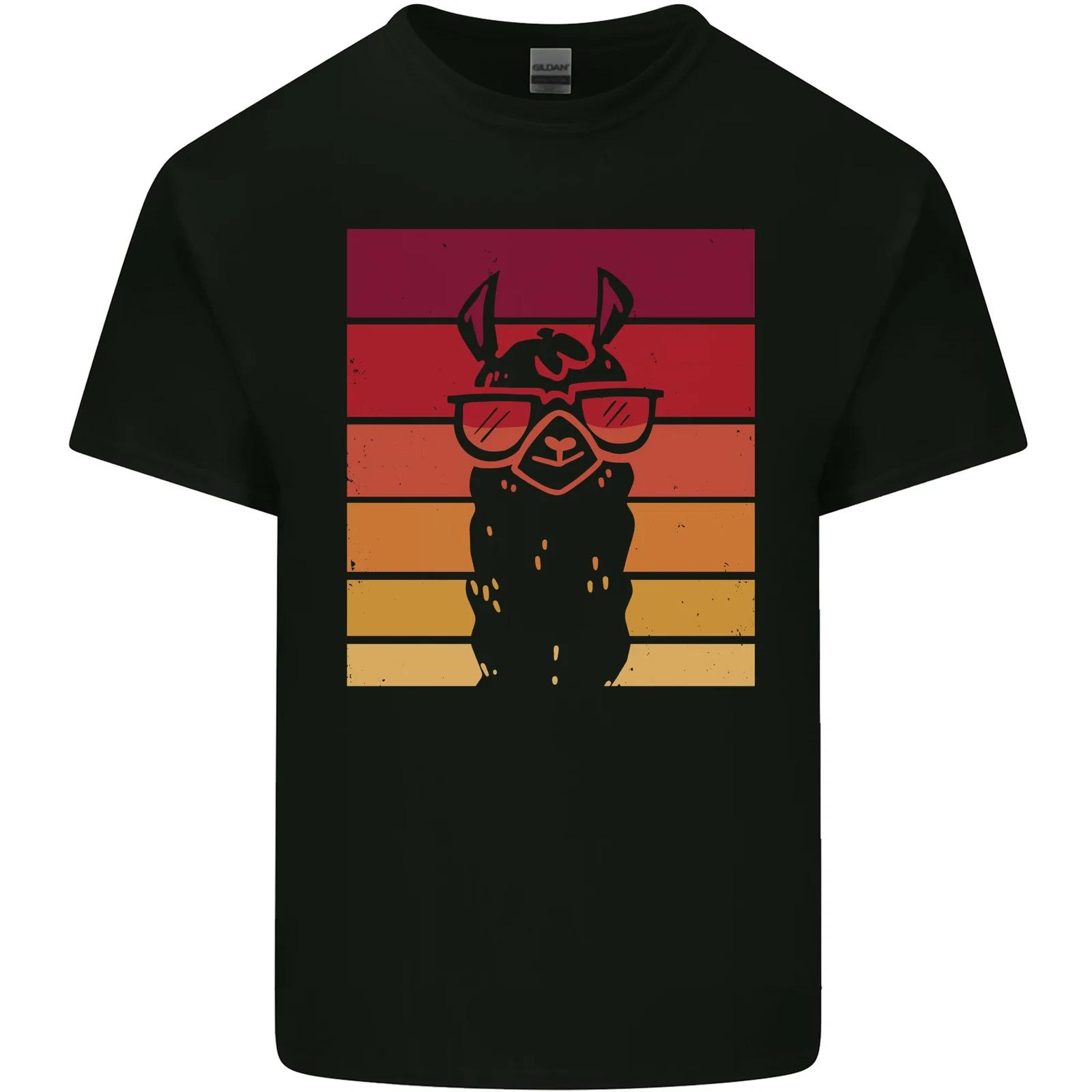 A Llama Wearing Shades Kids T-Shirt Childrens S