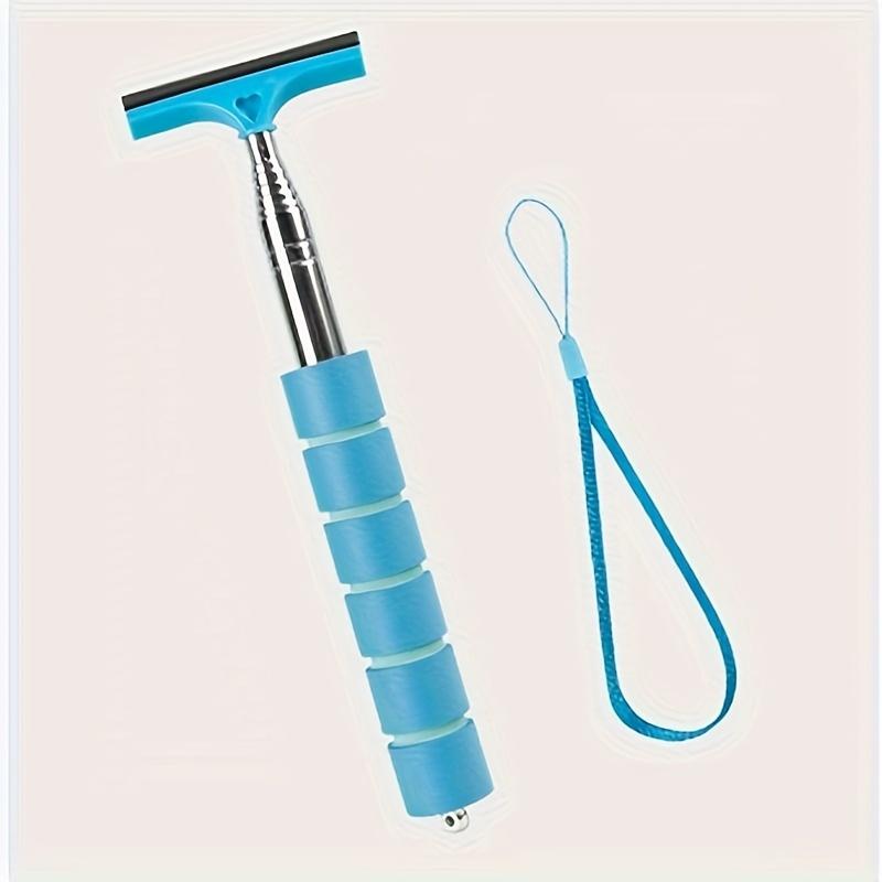 Car Rearview Mirror Wipers with Retractable Long Pole, Retractable Car Glass Scraper, Universal Car Accessories, Portable Car Lens Raindrop Cleaner
