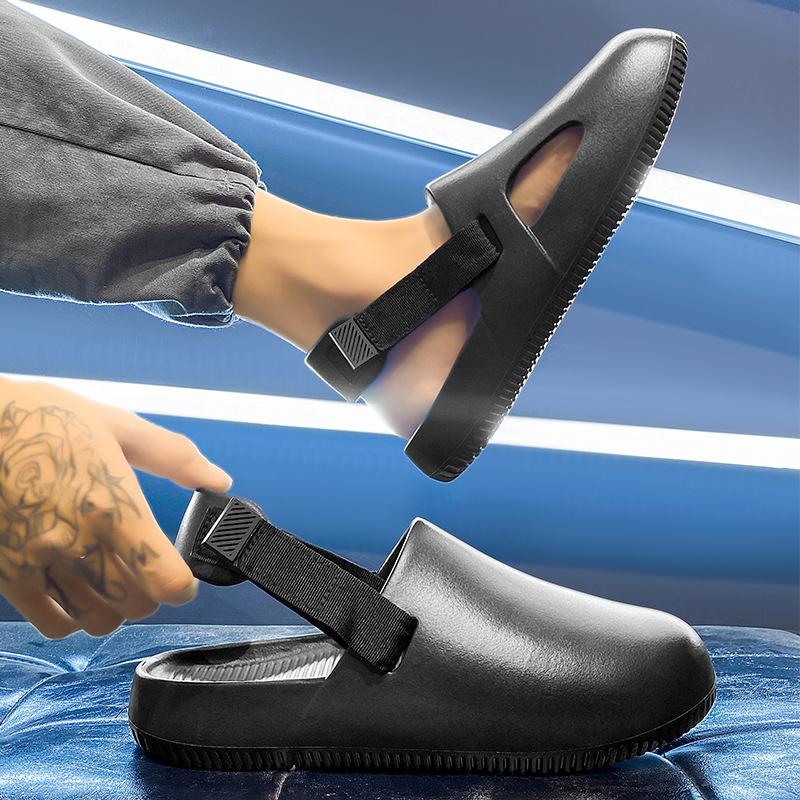 Тапочки Baotou на толстой подошве для пар легкие нескользящие для занятий спортом полупрозрачные туфли с отверстиями сандалии 3637 1345₽