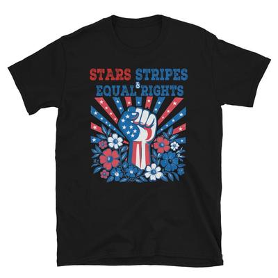 Stelle Strisce e Pari Diritti 4 Luglio T-shirt Patriottica Attivista e t-shirt per bambini