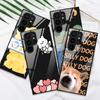Phone Case For Samsung Galaxy S22 Plus Ultra Cartoon Cheese Glass Cases For Galaxy S20 Fe S21ultra S23plus S21fe Tpu Black Cover