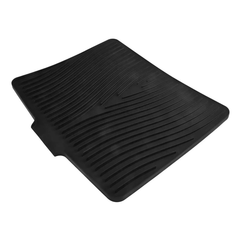 Efficient Water Drainage Mat Heat Resistant Mat Drying Mat For Dishes Silicone Drying Pad Functional Kitchen Tool