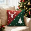 Christmas Throw Pillow Covers Festive Printed Xmas Cushion Cover Home Decor Sofa Waist Pillows Case for Living Room Couch