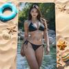 Elegant Character Art Printed Microfiber Beach Towel Quick Dry Lightweight Oversized Towel for Seaside Swimming Summer Use