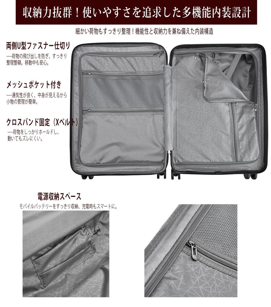 Soolom Suitcase with Expandable Storage, Carry-on, Multifunctional, Lightweight, Large Capacity, TSA Lock, Locking Stopper, Phone Stand, USB Port,