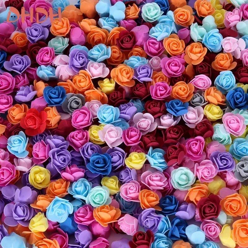 Artificial Foam PE Rose Heads Artificial Roses DIY Valentine's Day Rose Wedding Candy Box Decoration Material