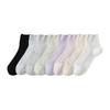 Female Summer Thin Pure Color All Kinds of Mesh Breathable Antibacterial Deodorant Socks
