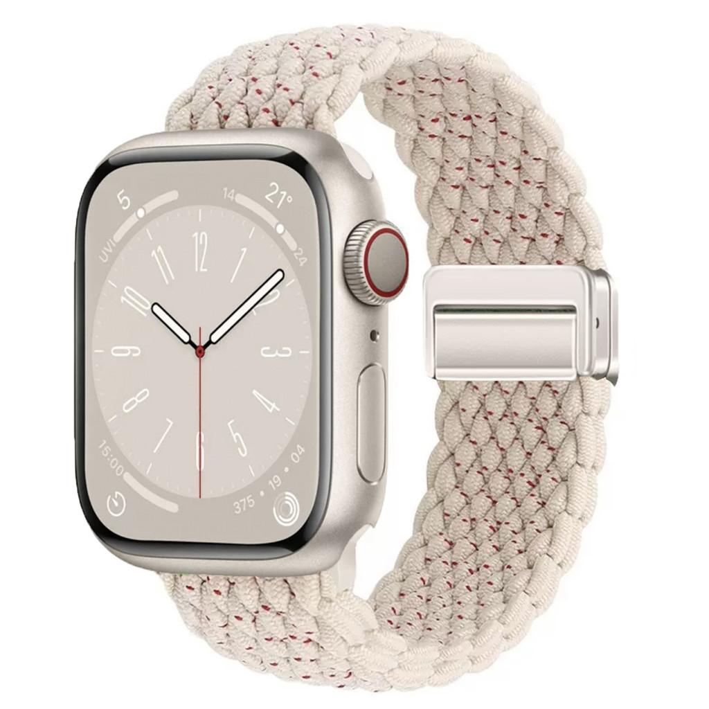 Nylon Braided Band Strap Compatible For Apple Watch S10 46mm 44mm 40mm 45mm 49mm 41mm 38mm iWatch Series Se 10 7 3 5 6 8 9 Ultra