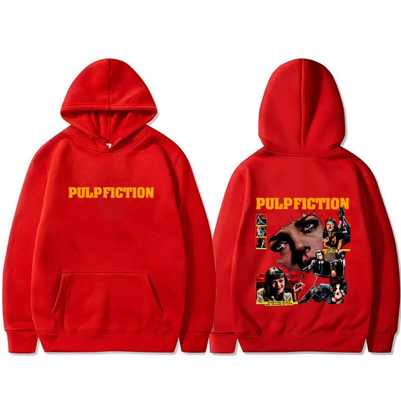 Movie Pulp Fiction Hoodie Quentin Tarantino Film Kill Bill Sweatshirt Men Women Casual Vintage Streetwear Pullover