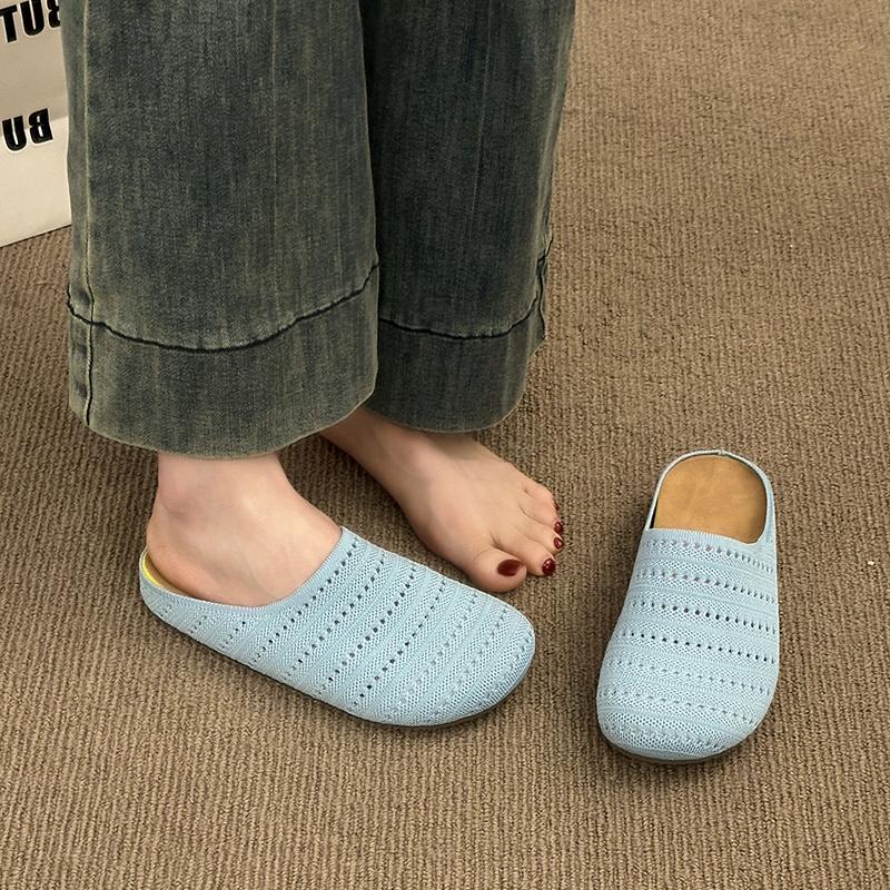 Fashion 2025 Fashion Style Breathable Open-Toe Thick Heel Women's Summer Outdoor Wear Roman Style Hollow Out Slip-On Sandals