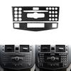 Real Carbon Fiber Center Control Panel Trim B For Benz C Class W204 2007-2013