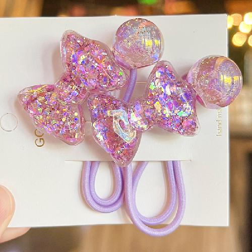 2 stuks Elastische Haarbanden voor Baby Meisjes Snoepkleur Haarring Haartouw Kinderen Hoofddeksel Kinderen Peuter Accessoires