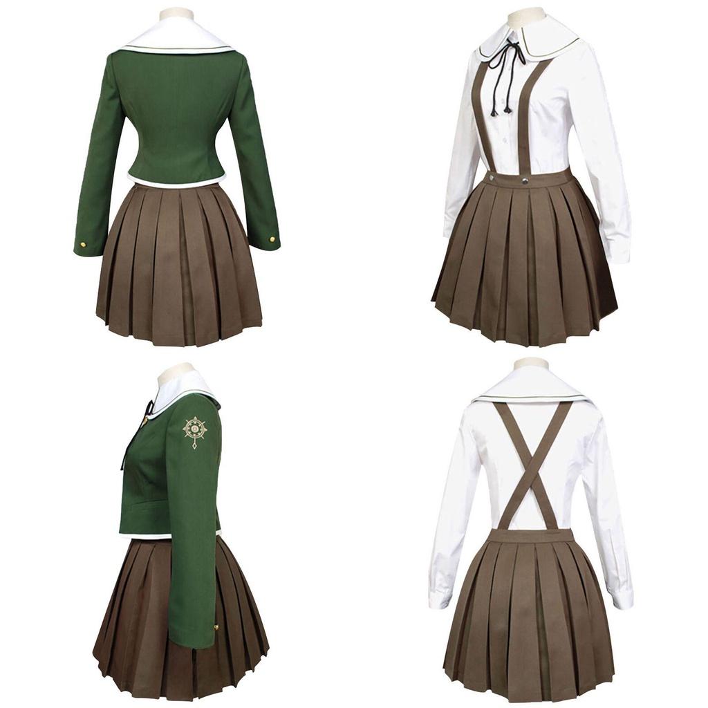Stylish Danganronpa Chihiro Fujisaki Uniform Suit Cosplay Costume Full Set Available