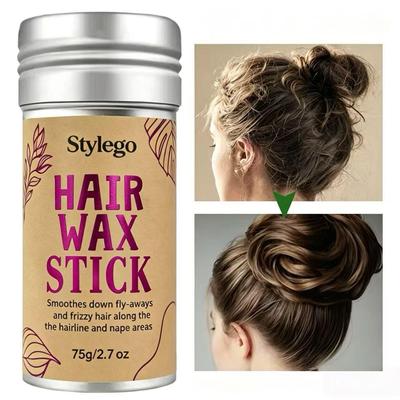 Hair Wax Stick: Solid Styling, Moisturizing, Anti-Frizz and Flyaways Control.