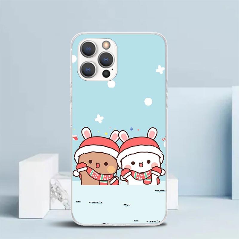 Bubu Dudu Cartoon Cute Soft Cover for iPhone 16 17 Air 15 14 Pro Max 16E Phone Case 13 Mini 12 11 7 SE 8 Print Pattern Fit Cases