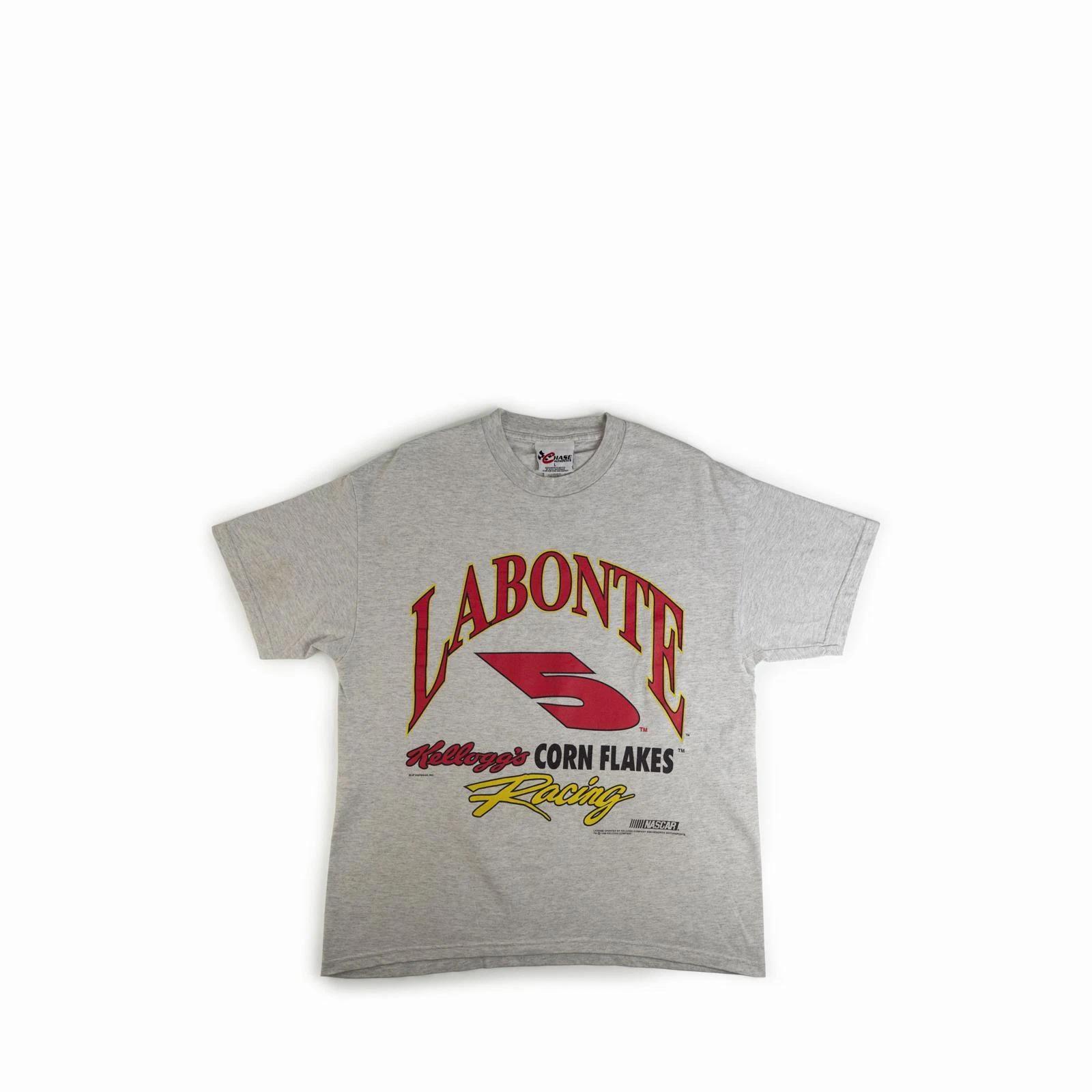 Vintage 1990 s Nascar Racing Labonte Kelloggs Tee Shirt Vtg 90s 1990s Corn Flake 2XL