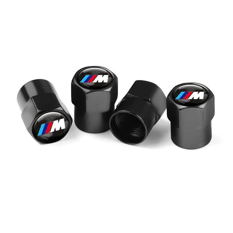 4Pcs Metal Car Styling Wheel Tire Valve Caps Cover Accessories For Bmw M M3 M5 Performance E36 E46 E39 E53 E90 E60 E61 E93 X1 X3