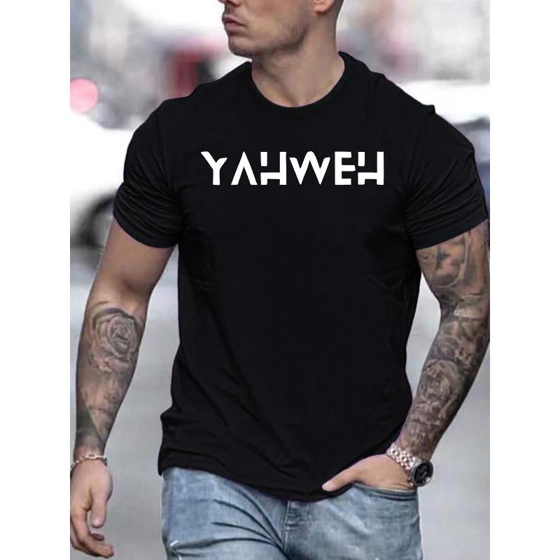 European sizes Summer Menswear Fashion Pattern Short Sleeve T-shirt S