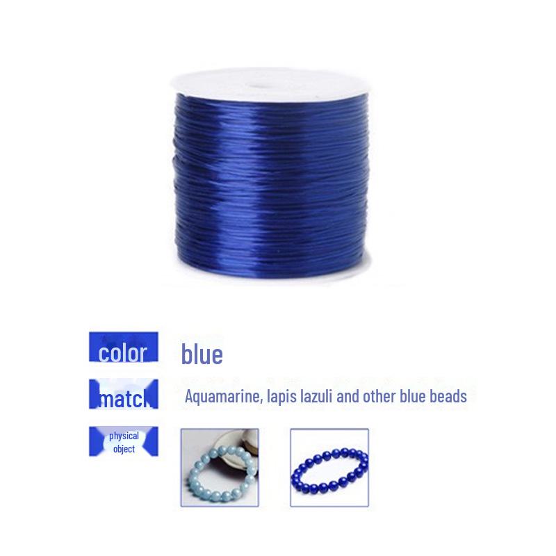 

Высокопрочная плоская проволока с бусинами из кристаллов, покрытая пчелиным воском, для самостоятельного наращивания волос, резинка с небольшими завитками. Flat wire 0.8mm [about 40 meters] королевский синий