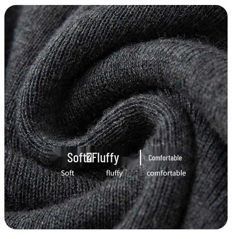 Ancola Women's Red Slim-Fit Wool Cardigan, Half-High Neck, Short Sleeves - 2025 Spring/Summer Thin Style Knitted Base Layer.