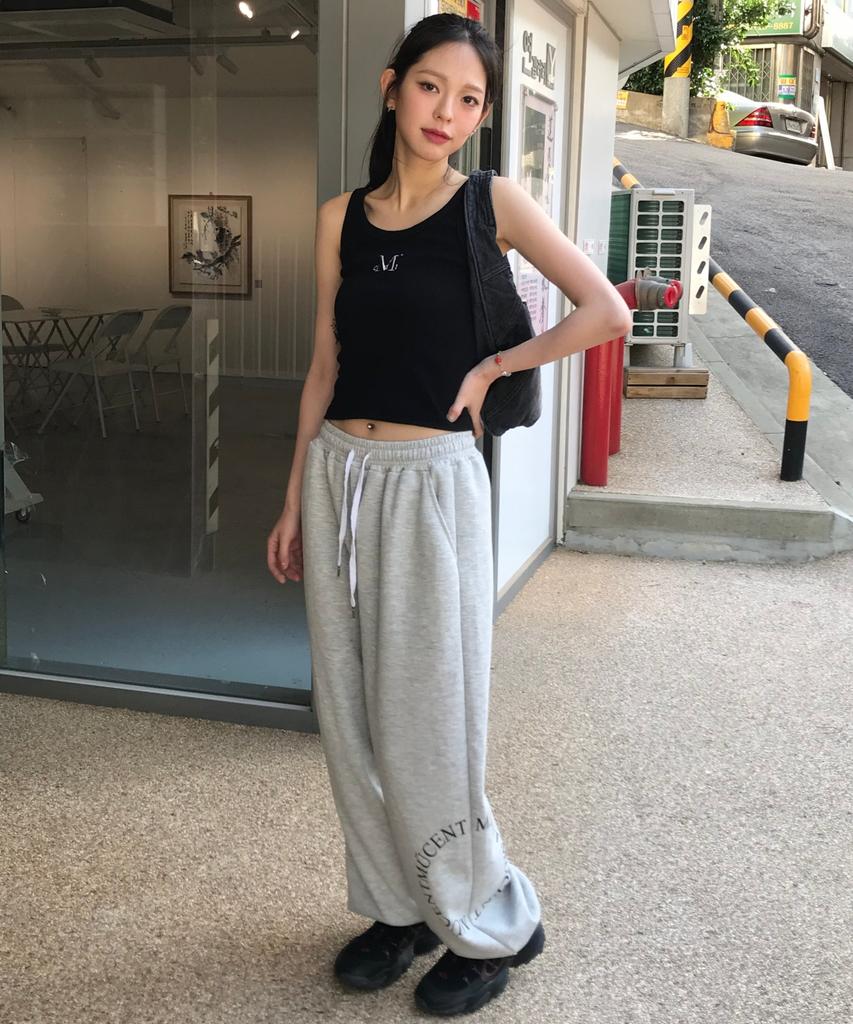 MUCENT Division Wide Sweat Jogger Pants Unisex (Grey, Black)