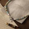 Women Necklace, Handmade Beaded Natural Gemstones Necklace, with Gold-Plated Clasp Versatile Necklace, for Daily Wear Beach Dates