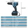 18V 13mm cordless impact drill 18V screwdriver drill 18V impact drill brushless impact drill with two batteries