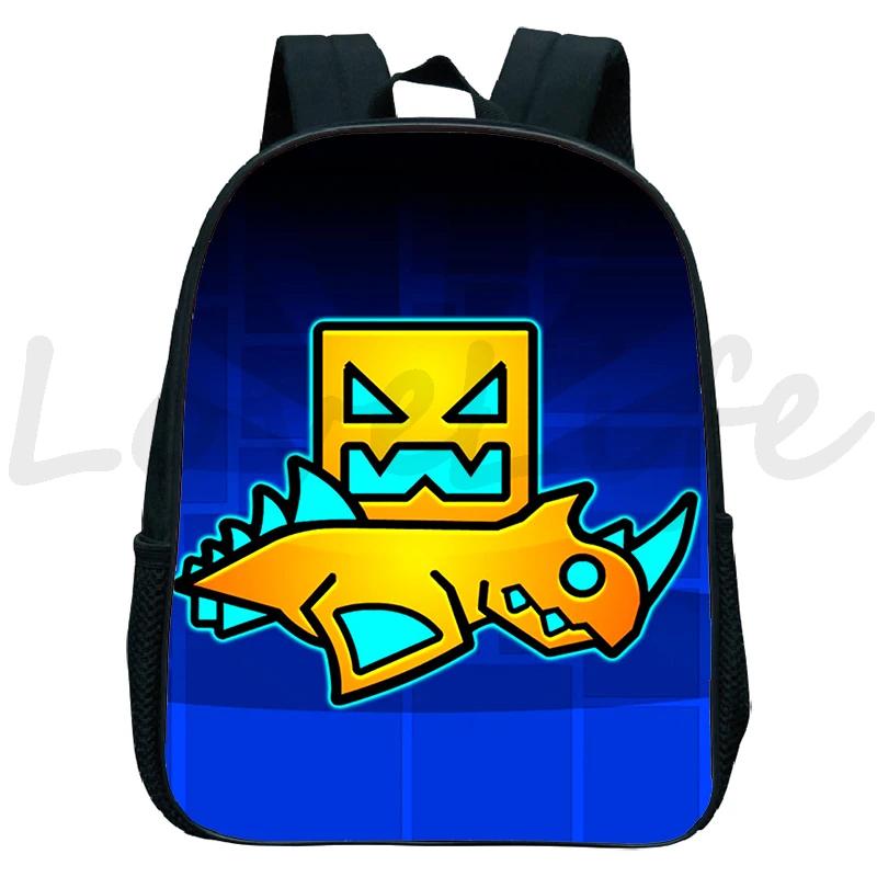 Spiele Geometry Dash Rucksäcke Wütendes Geometrie Kindergartenrucksack Kleine Schultasche Kinderrucksack Jungen Mädchen Bücherrucksack Geschenke