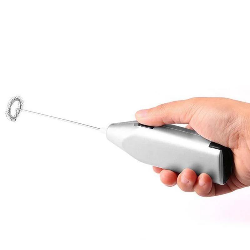 Electric Milk Frother Egg Beater Kitchen Drink Foamer Whisk Mixer Stirrer Coffee Cappuccino Creamer Whisk Frothy Blend Whisker