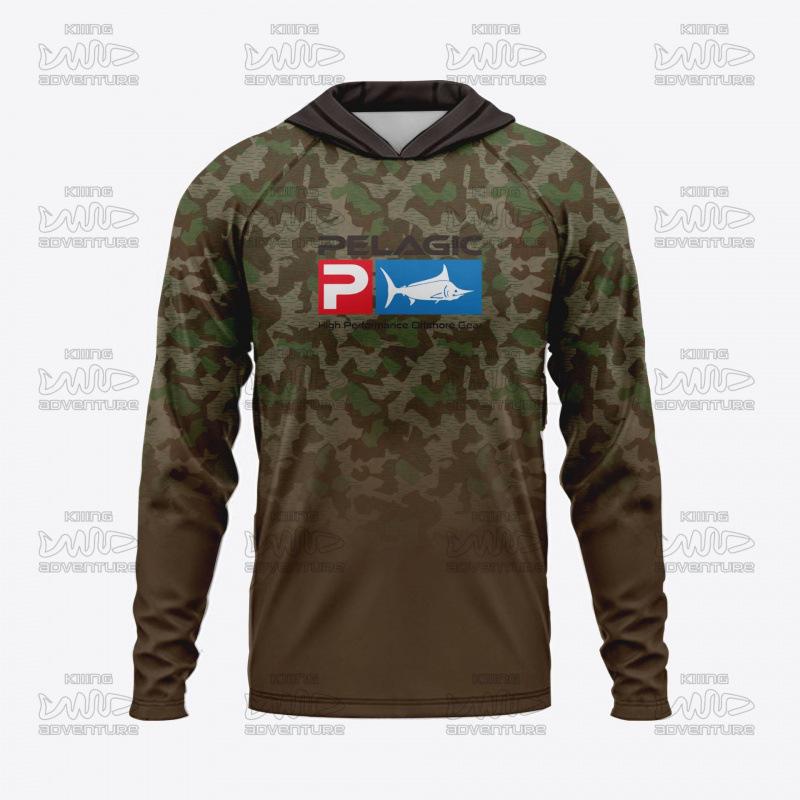 Cross Pelagic Unisex Kapuzen-Sonnenschutz-Fischereianzug mit UV-Schutz