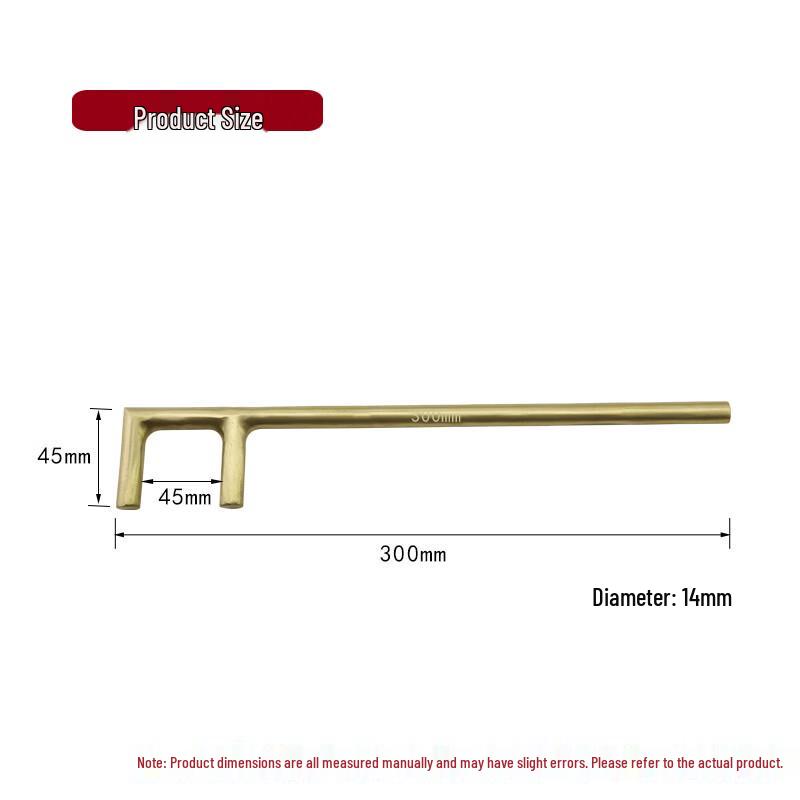 Bofang 1073 Explosion-Proof Two-Jaw F-Type Valve Wrench 300mm