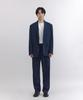 NONBLANK [Summer] Summer Cool Touch Belted Wide Fit Pants_Deep Sea Navy