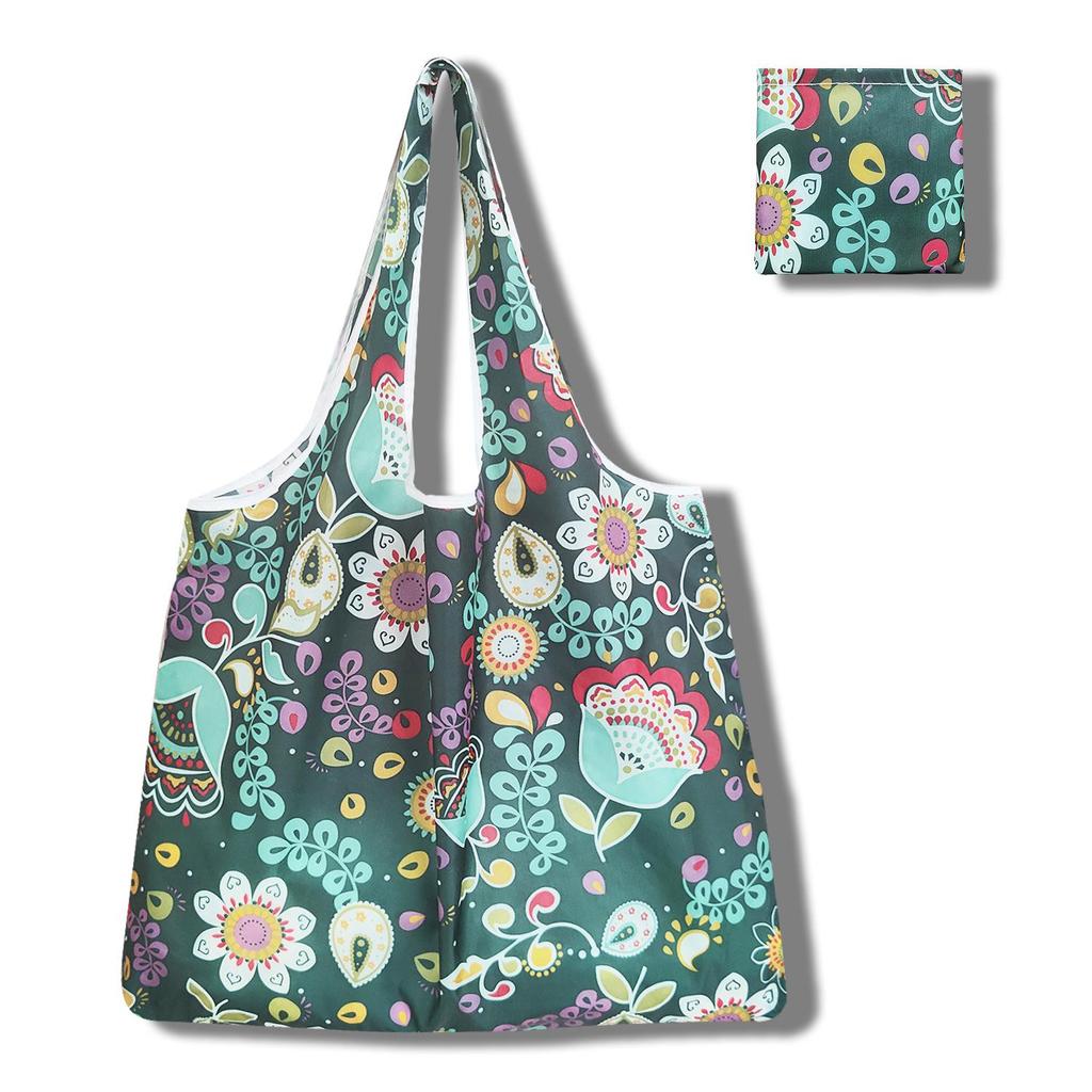 Eco-Friendly Large Capacity Foldable Tote Bag - Creative, Portable, Printed, and In Stock