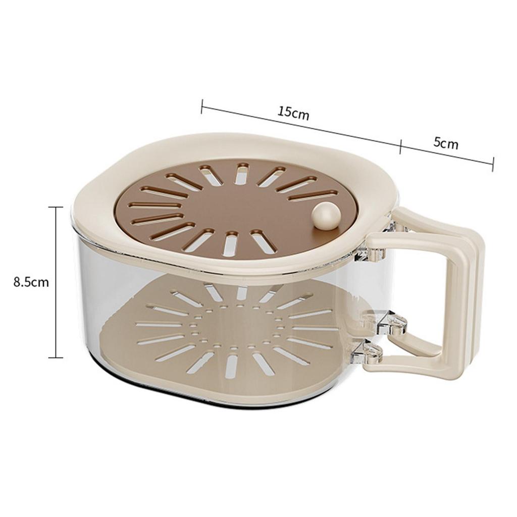 Portable Drainer Basket for Fruit and Vegetables Stackable Colander with Lid for Kitchen and Outdoor Fresh Keeping