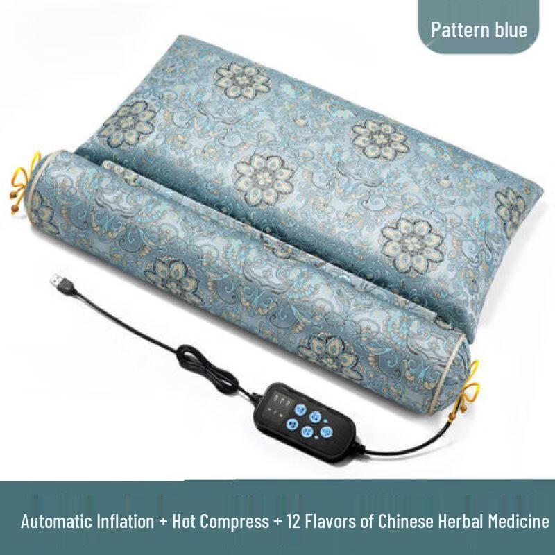 OEING Inflatable Herbal Heat Therapy Neck Pillow