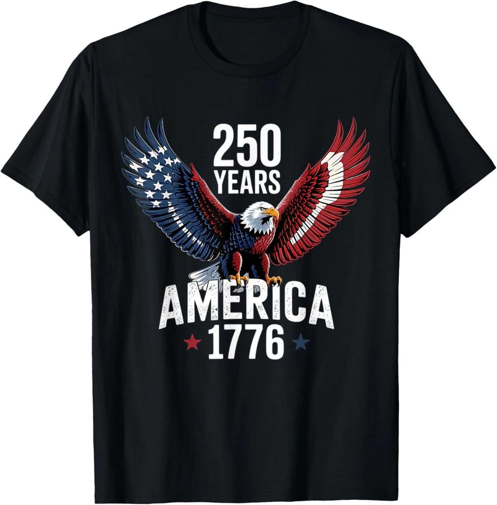 

250th American Birthday American Cotton Black All Size T Shirt MM099 Unisex T-Shirt M