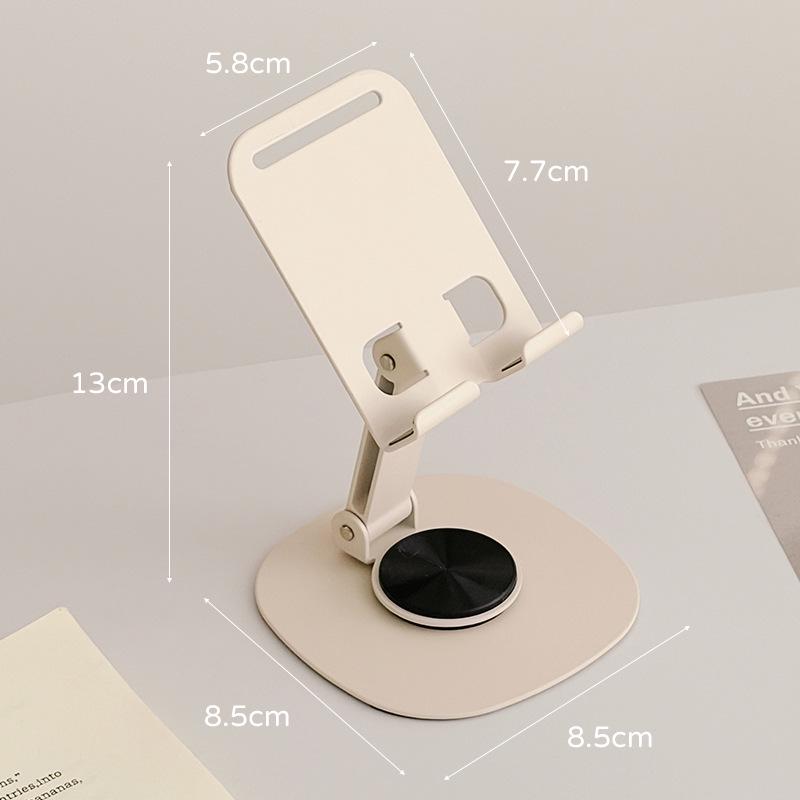 Adjustable 180° Rotatable Metal Phone Stand for Stable Desktop Drama Viewing