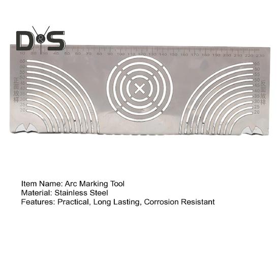 Instrument de marcare cu arc unghiular Reglabil cu arc liniar cu dublu scop Instrument de marcare cu metal multifuncțional pentru prelucrarea metalelor în construcții de inginerie