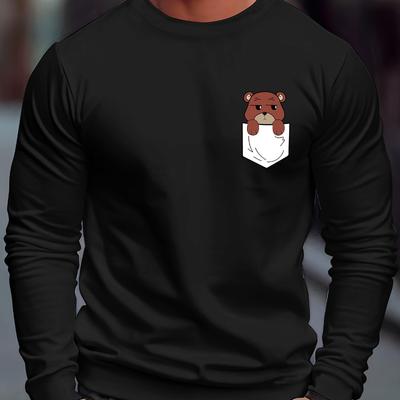 Men's Crew Neck Sweatshirt, Moisture-Wicking, Gym & Outdoor Active