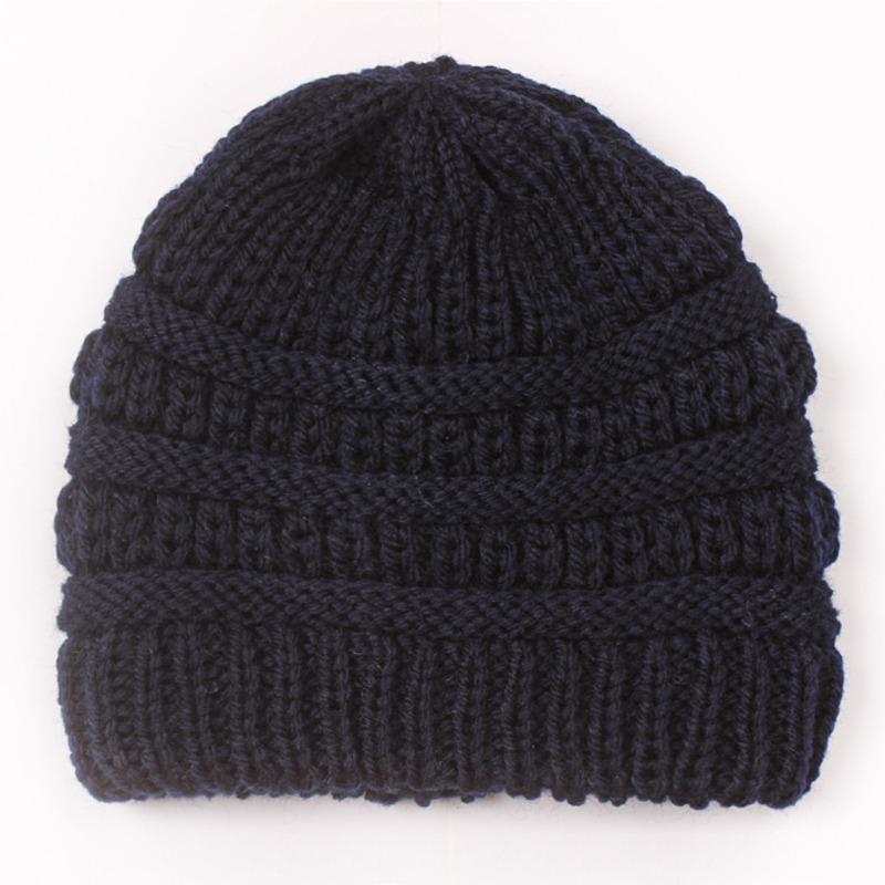 New Children's Knitted Hats, Autumn and Winter Warm Candy-colored Baby Boys and Girls Baby Wool Hats