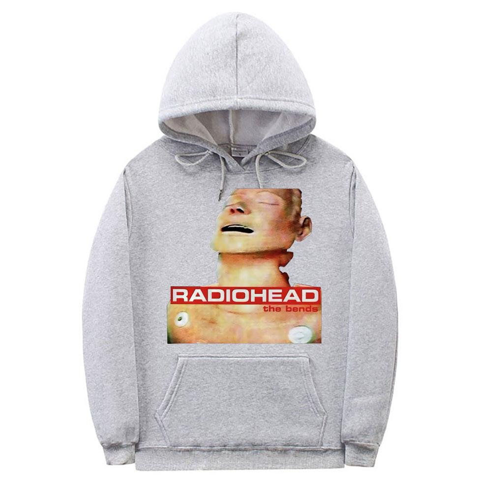 British Rock Band Clothes Radiohead The Bends Album Print Hoodie Unisex Women Vintage Hoodies Unisex Fleece Oversized Hood Sweatshirts