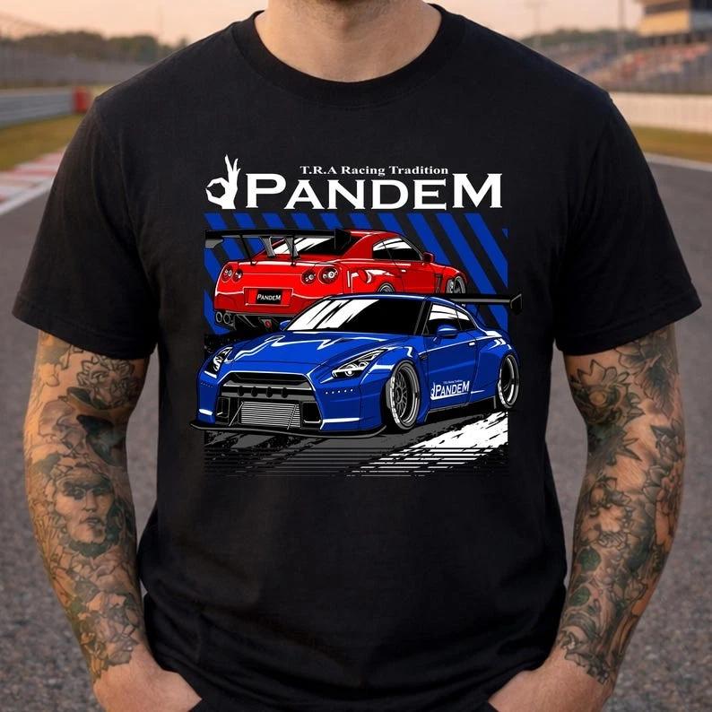 Widebody JDM Tuner Car Graphic Tee – Street Racing Drift Automotive XS